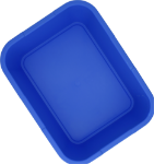 Billede af Dit plastbakke blå