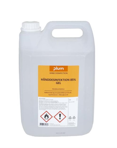 Billede af Plum Hånddesinfektion 85% gel, 5 ltr. (3913)
